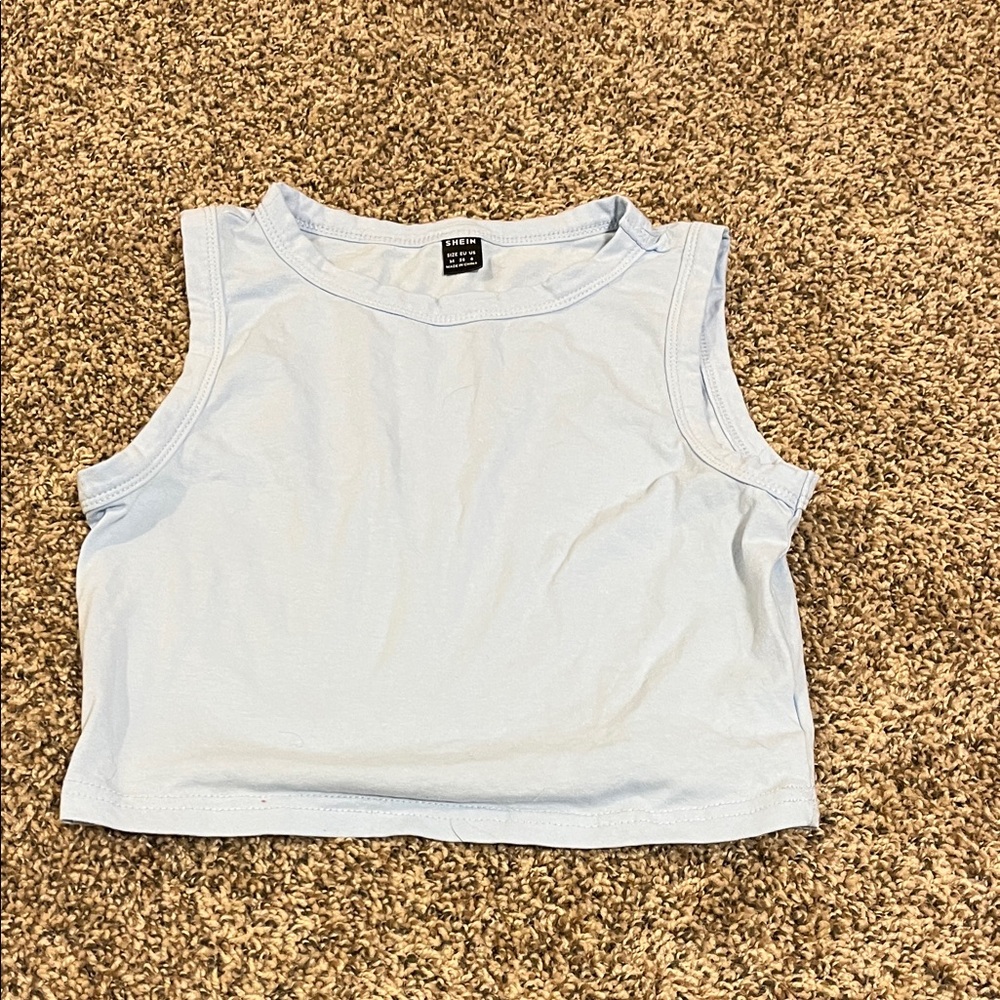 SHEIN Sky Blue Tank Top